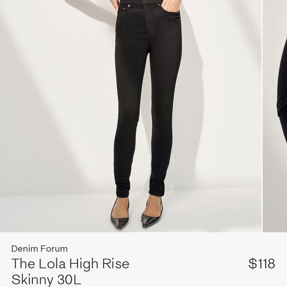 Denim Forum Lola High Rise Skinny Jean